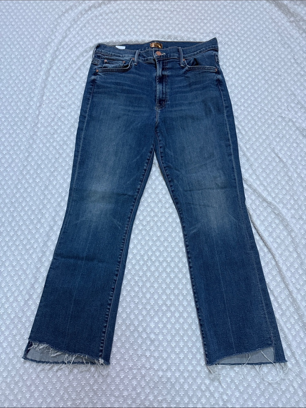 Mother Jeans The Insider Crop Step Fray size 32